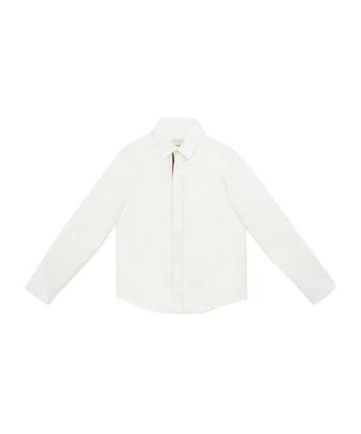 Fendi Long-sleeved Shirt In White