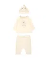 Fendi Long-sleeved T-shirt, Elastic Waist Pants And Hat Set In Nude