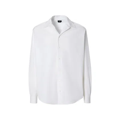Fendi Long-sleeve Cotton Shirt In Black
