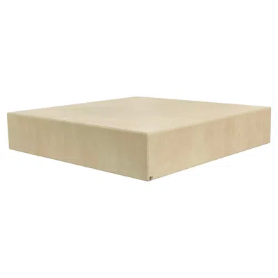 Pre-owned Fendi Low Coffee Table Embossed In Leather By  In Brown