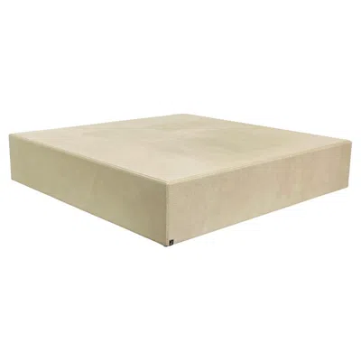 Pre-owned Fendi Low Coffee Table Embossed In Leather By  In Brown