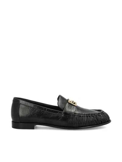 Fendi Baguette Loafers In Black