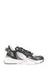 Fendi Gradient Black Tech Fabric Low-tops In Multicolor