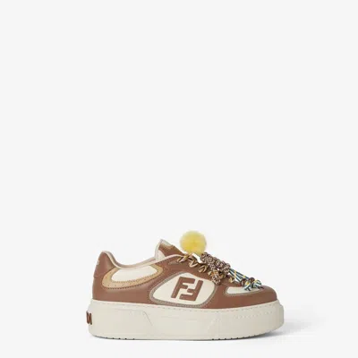 Fendi Low Top Women's Sneakers In Brown