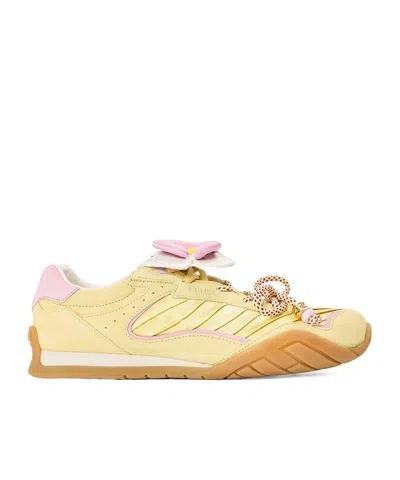 Fendi Low-top Sports Shoes In Nude