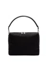 Fendi Large Lui Ff-pattern Messenger Bag In Black
