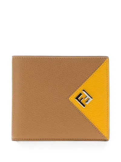 Fendi Lui Bifold Wallet In Brown