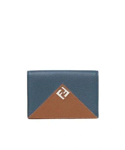 Fendi Lui Card Holder In Blue