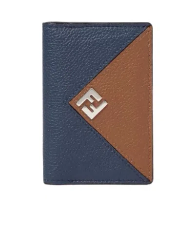 Fendi Lui Card Holder In Blue
