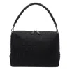 Fendi Large Lui Ff-pattern Messenger Bag In Black