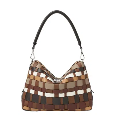 Fendi Large Lui Tote Bag In Brown