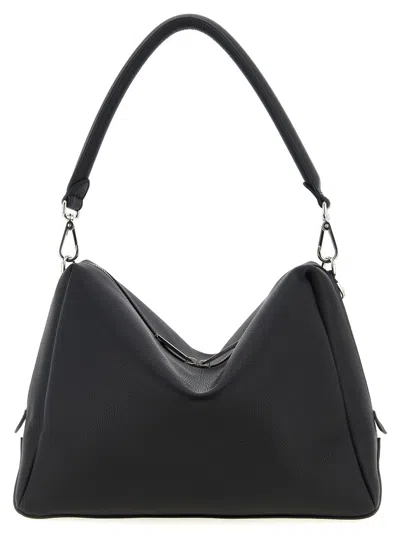 Fendi Lui Large Leather Shoulder Bag In Black