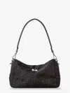 Fendi Lui Medium Ff Nylon Crossbody Bag In Black