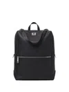 Fendi Lui Pebbled-leather Backpack In Black