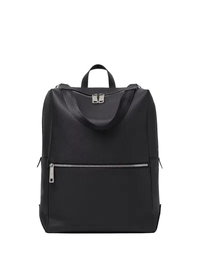 FENDI LUI PEBBLED-LEATHER BACKPACK