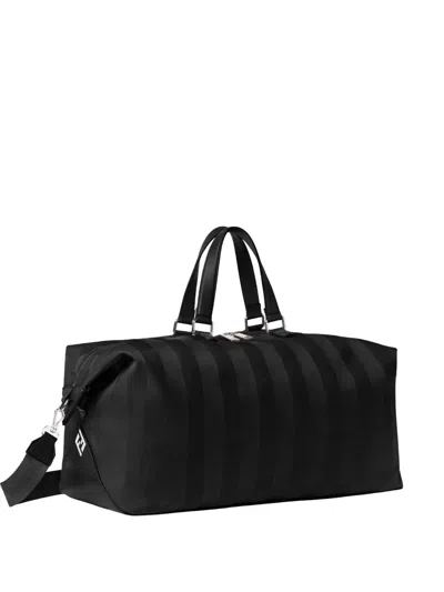 Fendi Lui Striped Tote Bag In Black