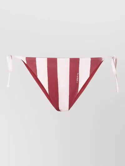 Fendi Lycra Bikini Briefs Pequin Stripes Pouch In Multi