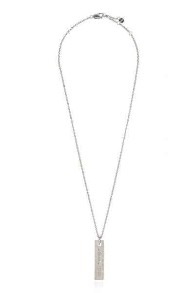 Fendi Made In  Necklace In Silver