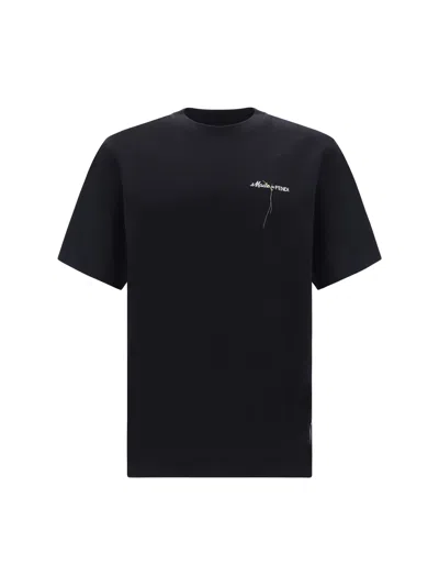 Fendi Made In T-shirt In Nero