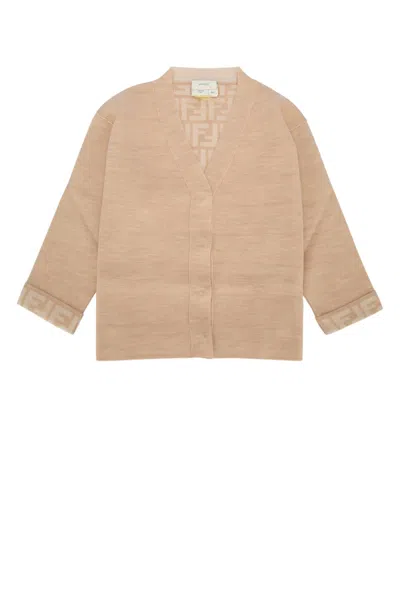Fendi Kids' Maglia In Brown