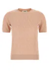 Fendi Ff Cotton And Viscose Sweater In Neutral