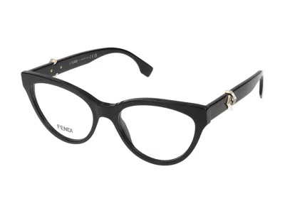 Fendi Maison  Fe50134i Cat-eye Acetate Eyeglasses In Black