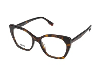 Fendi Maison  Fe50136i Tortoiseshell Acetate Eyeglasses In Brown