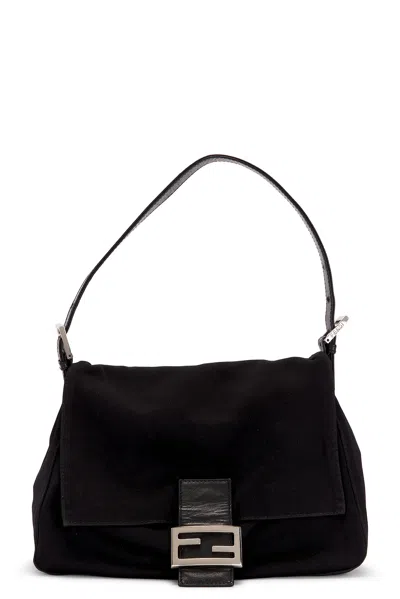 Pre-owned Fendi Mama Baguette Shoulder Bag In Black