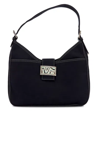 Pre-owned Fendi Mama Baguette Shoulder Bag In Blue