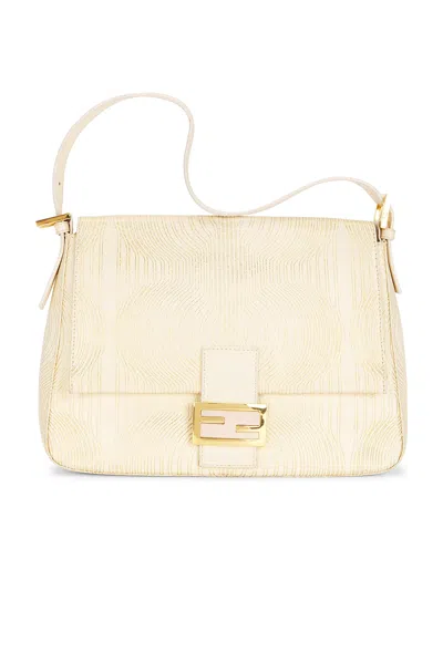 Pre-owned Fendi Mama Baguette Shoulder Bag In Neutral