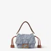 Fendi Small Mamma Baguette Shoulder Bag In Blue