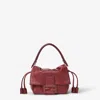 Fendi Women Mamma Baguette Small Leather Crossbody Bag In Red