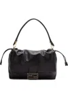 Fendi Large Top Handle Shoulder Bag In Black