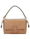 Fendi Beige Medium Baguette Mamma Shoulder Bag In Brown