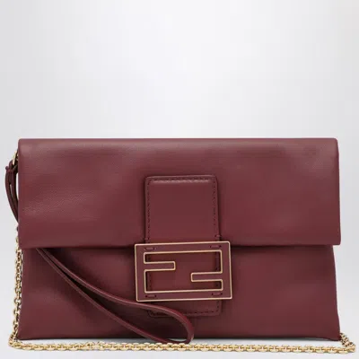 Fendi Mamma Baguette Pouch Red Women