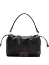 Fendi Large Top Handle Shoulder Bag In Black