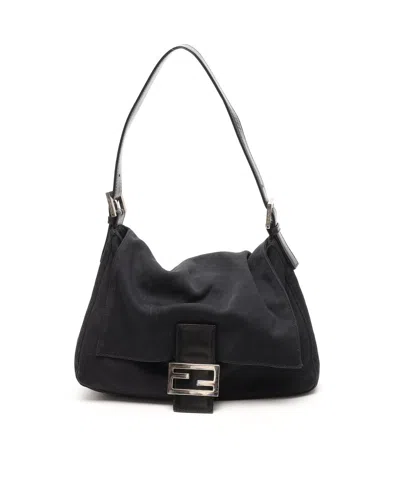 Fendi Mamma Baguette Shoulder Bag In Black