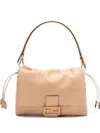 Fendi Beige Medium Baguette Mamma Shoulder Bag In Neutrals