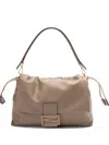 Fendi Mamma Baguette Shoulder Bag In Neutrals