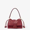 Fendi Women Mamma Baguette Medium Leather Crossbody Bag In Red