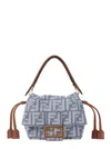 Fendi Small Mamma Baguette Shoulder Bag In Blue