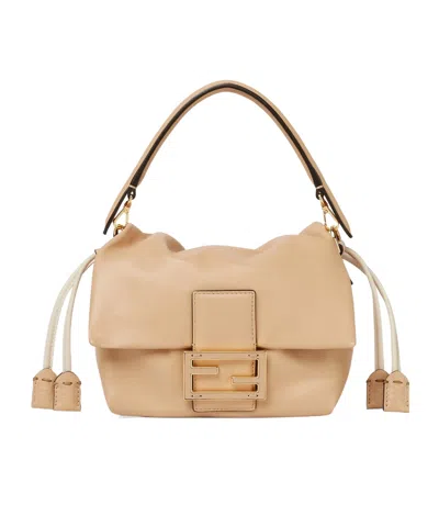 Fendi Mamma Baguette Small Handbag In Light Pink