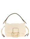Fendi Mamma Baguette Small Handbag In White