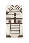 Fendi Printed Shawl In Beige