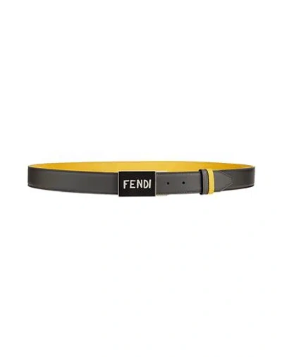 Fendi Man Belt Black Size Onesize Calfskin