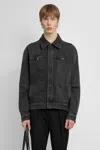 Fendi Straight Cut Denim Jacket In Black