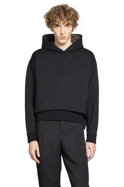 FENDI MAN BLACK SWEATSHIRTS