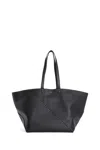 Fendi Shopping Bag Diagonal Selleria Large In Pelle In Black