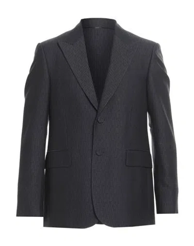 Fendi Man Blazer Midnight Blue Size 40 Wool