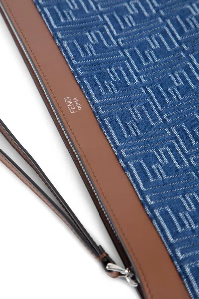 Fendi Man Blue Clutches & Pouches